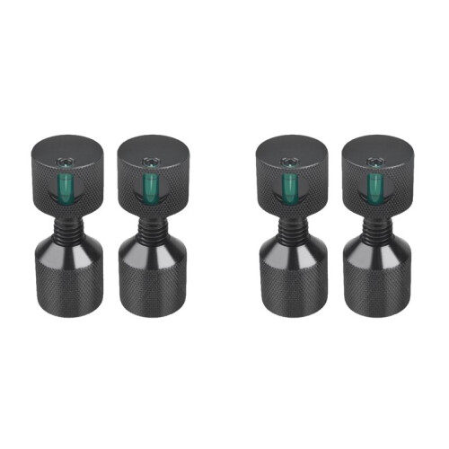 4 Peças de 1-1/8 Polegadas de Pino de Alinhamento de Flange de Alumínio com Dois Furos, Pinos de Posicionamento de Gradiente com Dois Furos para