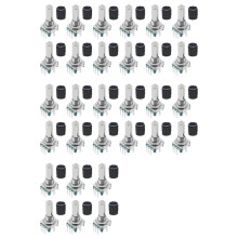30 Encodeurs Rotatifs EC11 avec Bouton Poussoir 360, 5 Broches et Capuchon pour , pour Raspberry Pi, ESP32