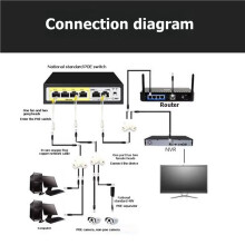 2X Divisor POE 2 en 1, Conector de Cableado de Red, Conector RJ45 de Tres Vías, Cable POE para Cámara de Seguridad IP.