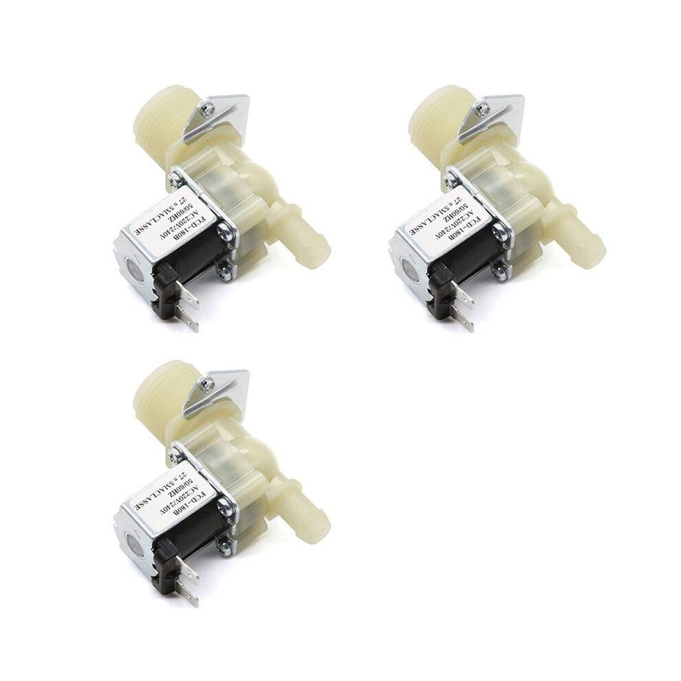 3X Water Inlet G3/4 12Mm Washing Machine Inlet Solenoid Valve Dishwasher Normally Closed Inlet Valve Ac220v 6031162825013