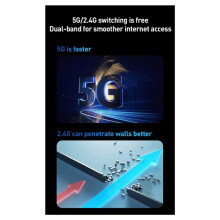 2X Neue 3000-Mbit/S-WLAN-6E-Netzwerkkarte, Dualband 2,4 GHz/5 GHz, USB 3.0-Empfänger-Dongle, WLAN-Adapter für Windows 10/11