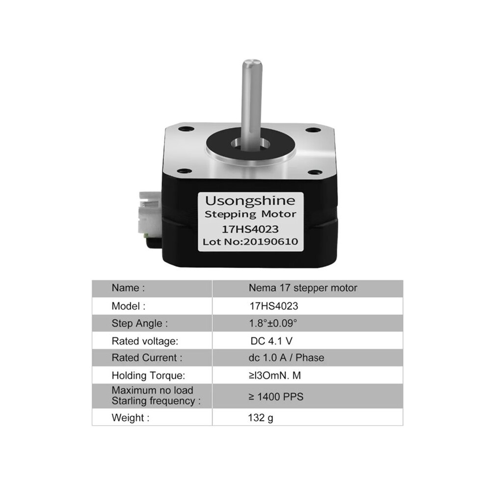 4X Nema17 17Hs4023 Stepper Motor For Titan Extruder 4-Lead 22Mm 42 Motor 0.7A 12V 14N.cm 3D Printer Motor Cnc Lasermotor 6033073609201