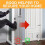 Deurstopper 4-Pack Kickdown Deurstop Verstelbare Hoogte en Rubberen Tip 4 Inch Deurhouder 4