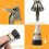 Deurstopper 4-Pack Kickdown Deurstop Verstelbare Hoogte en Rubberen Tip 4 Inch Deurhouder 5