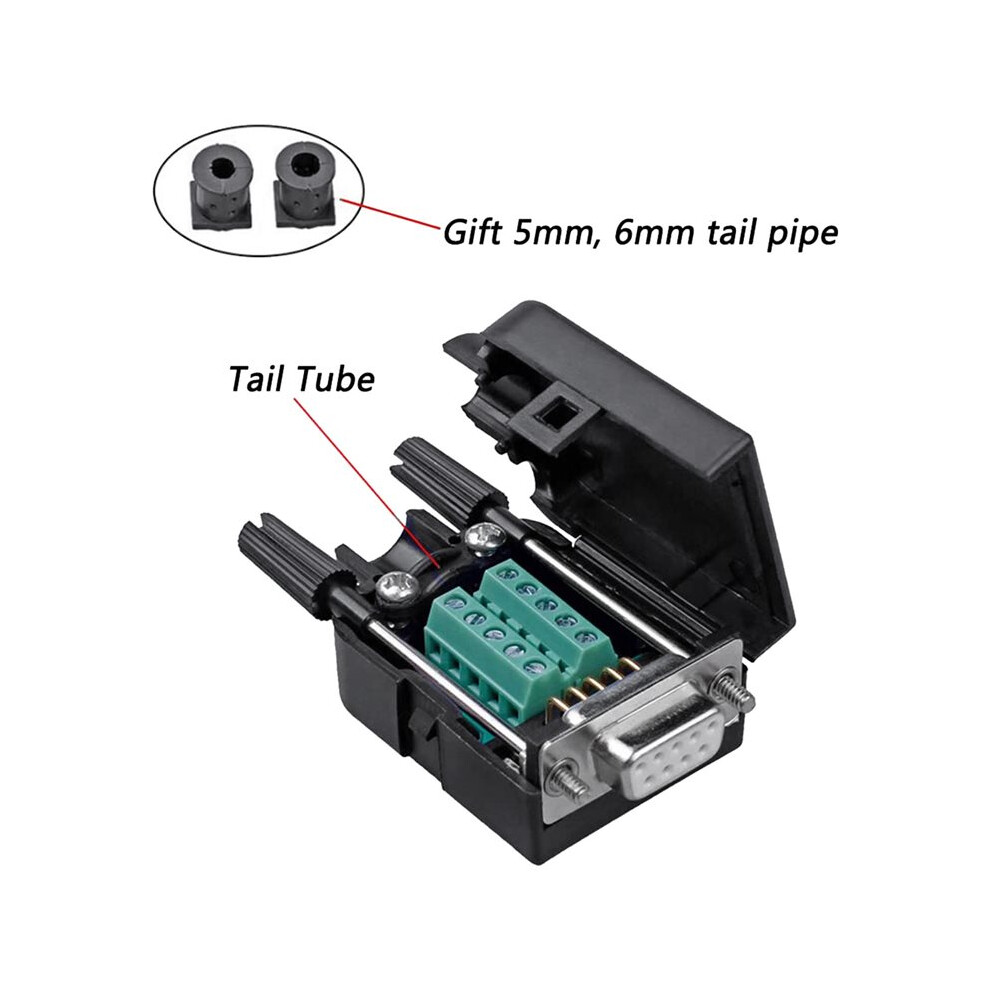 40Pcs Db9 Female Breakout Connector,Db9 Solderless Rs232 D-Sub Serial To 9-Pin Port Terminal Adapter Connector 6034074143893