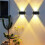 10X Solar Outdoor Wall Light Waterproof Garden Decor Lights  Down Light Wall External Wall Washer Solar Lamp 1