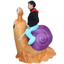 2X Simbok Halloween Party Costume Gonflable Cyclisme Escargot Funny Blow Costume Party Vêtements Déguisement pour Adulte