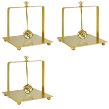 3X Porte-Serviettes en Métal, Organisateur de Table, Plateau Distributeur de Serviettes en Métal pour Café, Table à Manger, Fête, Or