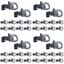 Paracord Buckles Bow Clasps Screw Pin Anchor Shackle Adjustable Shackles Buckles for Paracord Bracelet Belt 40 PCS