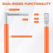 2X T Post Clips Tool e Wire Twist Tool A Doppia Funzionalità, per Tenditore per Recinzione, Clip per Recinzione e Strumento per Attorcigliare il Filo