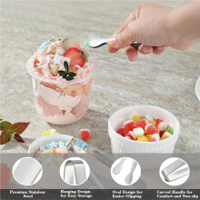 18PCS Small Tiny Tongs, 4.25Inch Stainless Steel Small Tongs for Serving Food, Durable Kitchen 304stainless Steel