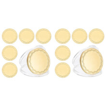 12pcs Blank Coins for Engraving, 40mm Coin Blanks Laser-Engraving Blanks Custom Challenge-Coins Polished Metal Disc Gold