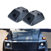 4Pcs Front Wing Turn Signal Smoked Lens Cover A4638260057 for W463 G-Class 1986-2018 Corner Light Shell
