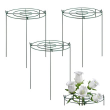 9 Set di Gabbie di Supporto per Peonia, Griglie di Cerchi per Crescita con 4 Gambe, Tutore di Supporto per Piante, di Supporto Forte per Fiori