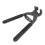 2pcs 17cm HandHeld Carbon Steel Silent Pliers Leather  Hole Punch Tool 4mm(4 Teeth) 7