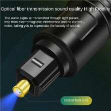 2pcs 1/2 Digital Audio Fiber Optic Cable,Square to Square Digital Power Amplifier Connection Cable