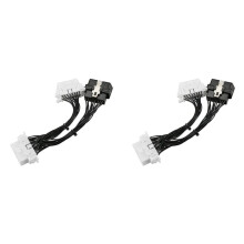 2X 16 Pin OBD2 OBDii OBD2 Splitter Extension Cable One Male to Two Female Y Cable OBD2 Splitter Extension Cable