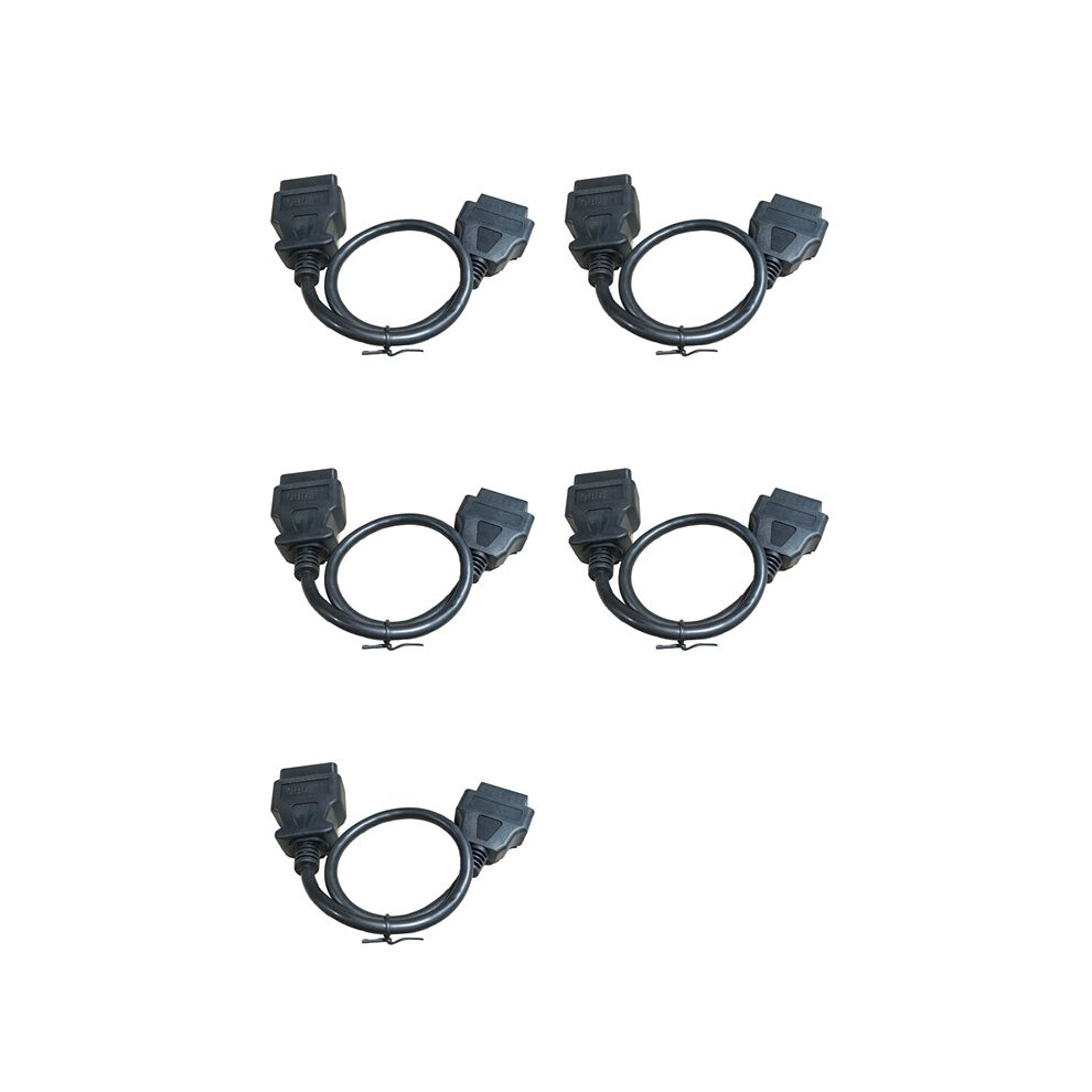 5Pcs 0.5M Obd2 16Pin Extension Cable Car Obd Connect Extend Adapter Wire Elm327 Obd Ii Obd2 Extension Connector Cord 6032294153975