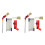 2X Multi-Angle Paint Brush Extension Pole Kit Handheld Paint Tool Extender Attachment Bracket Suitable for Ceiling 1