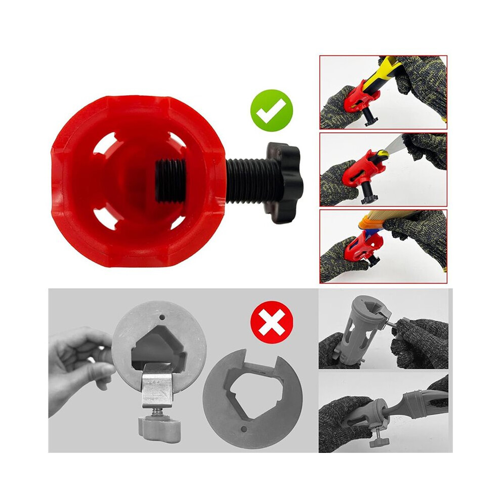 6X Multi-Angle Paint Brush Extender, Extension Pole Attachment Holder For Paint Brush,Roller, Secure Handle Grip 6034231163931