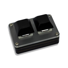 2X 2-Tasten-Minitastatur zum Kopieren und Einfügen, Programmierbare Benutzerdefinierte Mechanische OSU-Gaming-Tastatur mit RGB-Licht