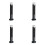 4X Portable Air Cooler Fan,Streamlined Tower Fan with LED,Powerful Wind,Space-Saving, USB Interface Black 1