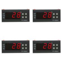 4X Stc-8080A Geladeira Digital Descongelando Controlador de Temperatura Alarmante Controlador de Termostato de Plástico