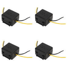 4X Filtre D'Alimentation de Voiture Filtre D'Alimentation Stéréo 12 V Réducteur de Bruit Audio, pour Amplificateurs Égaliseurs