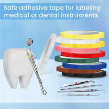 40 Rolls Autoclave Tape 216ft Colorful Instruments Identification Tape 10 Colors Instruments Tapes 0.315 Inch Width