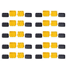 20 Paar MR60 MR 60 Vuurvaste Vrouwelijke Mannelijke Drie-Aderige Connector met Schede 3,5 mm Messing Verguld voor Lipo ESC RC-Model