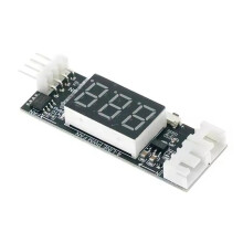 4X DC12V 3A 4-Draads PWM-Ventilatortemperatuurregelaar Snelheidsregelaar Ventilatorsnelheidsregelaar Digitale Displaymodule Voeding