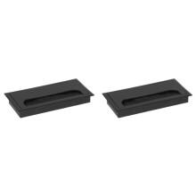 2pcs 80x160 Caixa de Rosca para Mesa de Escritório Mesa de Computador Tampa para Furo de Fios Tampa para Furo de Rosca Quadrado Placa de Cobertura