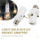 4 Pcs Light Socket to Plug Adapter,E26/E27 Light Bulb Outlet Socket Adapter,Sockets Support 3 Prongs Light Plug US Plug 5
