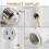 4 Pcs Light Socket to Plug Adapter,E26/E27 Light Bulb Outlet Socket Adapter,Sockets Support 3 Prongs Light Plug US Plug 9