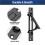 6 Pack Pocket Door Pull Solid Pocket Door Flush  Pull Pocket Door Handles in Matte Black 4