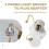4 Pcs Light Socket to Plug Adapter,E26/E27 Light Bulb Outlet Socket Adapter,Sockets Support 3 Prongs Light Plug US Plug 7