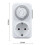 2X Timing Socket 24-Hours Cycle  Mechanical Timer Automatic Shutdown with Overload Protection 16A EU Plug 7