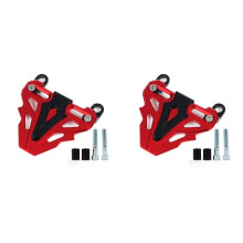 2X Universal Motorcycle Front Disc Brake Caliper Cover Guard Protection Pump Cap Accessories
