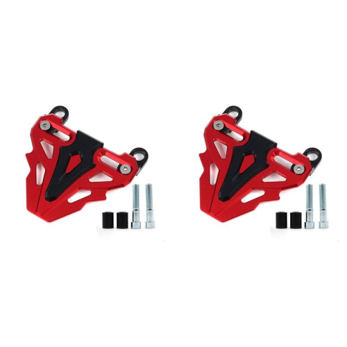 2X Universal Motorcycle Front Disc Brake Caliper Cover Guard Protection Pump Cap Accessories