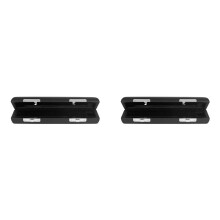 2X 16-Hole Piccolo Leather Box Black Leather to Prevent Bumping Piccolo Box Pipe Instrument Bag Piccolo Wooden Box