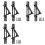 6 Pack Pocket Door Pull Solid Pocket Door Flush  Pull Pocket Door Handles in Matte Black 1