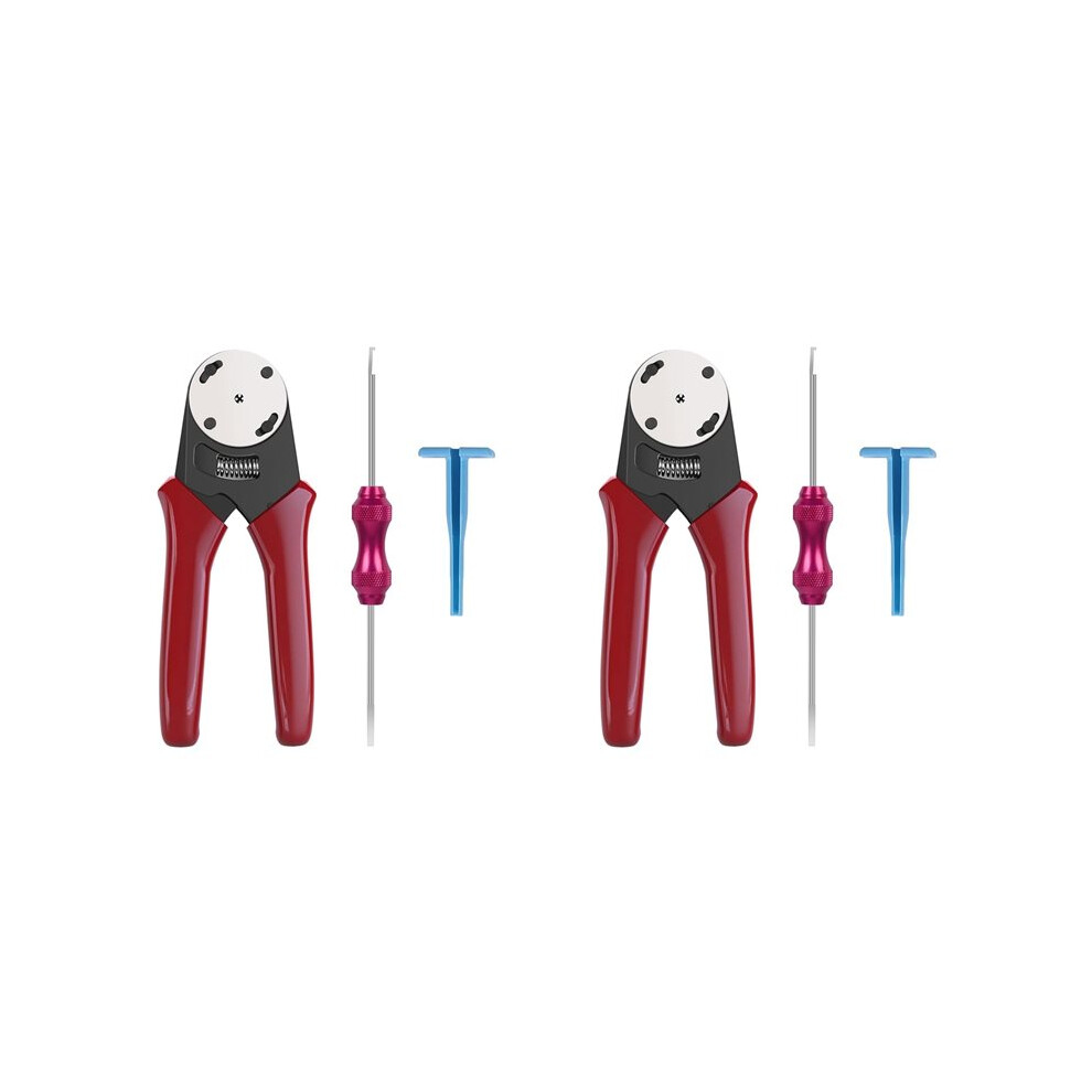 2X For Deutsch Closed Crimper, Solid Contact & Circular Connector Contacts Crimping Tool (Awg 14-20) 4 Way 6031047194302