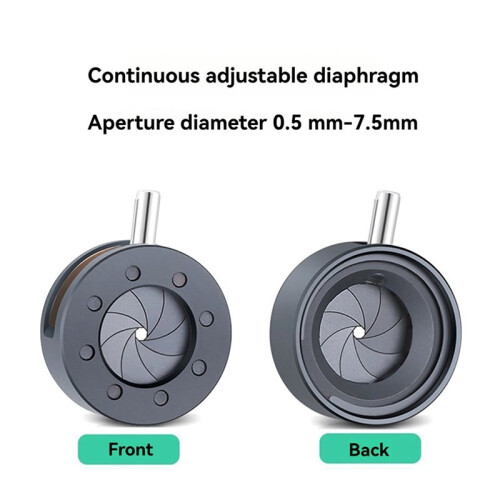 2pcs 0.5-7.5mm Manual Aperture Adjustable Mechanical Iris Diaphragm Iris Diaphragm for Digital Camera Iris SK7.5 1