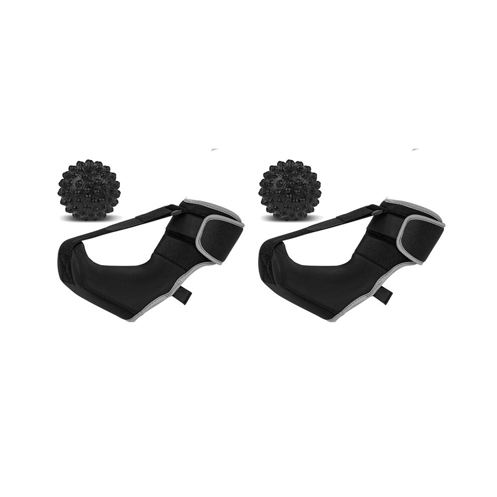 2X Plantar Fasciitis Night Splint Sock Unisex Plantar Fasciitis Brace with Massage