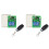 2X 433MHz Universal Remote Control  Wireless Relay 2CH Module RF Receiver Transmitter  12V 24V for Garage Door 1