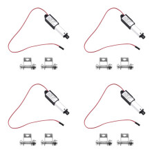 4X Atuador Linear Tipo Micro, Curso de 1 Polegadas, 60 N/13,5 Lb, Velocidade 15 mm/S Motor Atuador Elétrico Impermeável LinearActuator 12 V