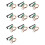 10X 2.4G DMX Wireless Controller DMX512 Transmitter Receiver 2 in 1 PCB Module with Antenna for Built-in DIY Stage Light 1