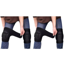 4X Knieschoner für Damen und Herren, Geeignet für die Arbeit im Haus, Hochelastischer Stoff, Knieschoner für Herren Schützen das Knie M