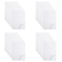 24 Sheets of Sticky Water Soluble Embroidery Stabilizer, Dissolvable Printing Paper Wash for Printed Embroidery