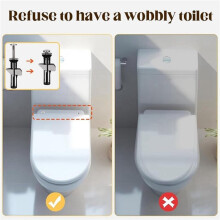 16X Toilet Fastener Bolt Kit,Universal Toilet Lid Hinges Bolts Toilet Fittings M5-50